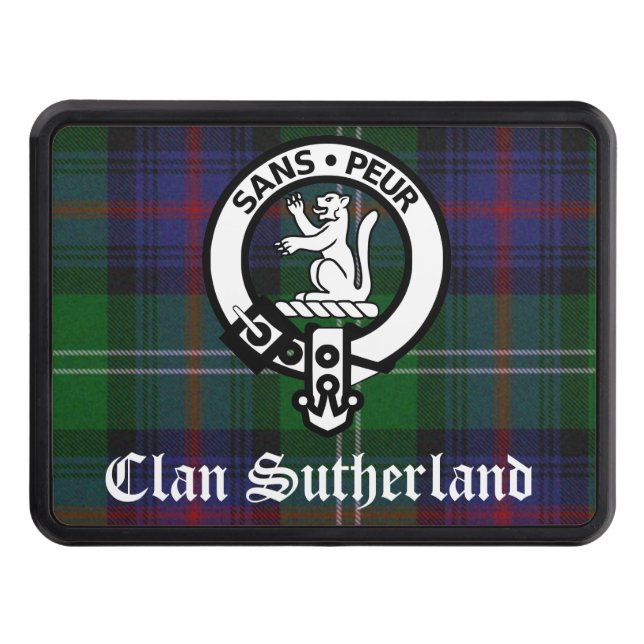 Cubierta Para Remolque Clan Sutherland Escudo Badge & Tartán (Anverso)
