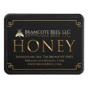 Cubierta Para Remolque Coche Apiary Honey Promocional de Oro y Negro