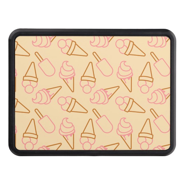 Cubierta Para Remolque Comida de verano con contornos de helado de contor (Anverso)