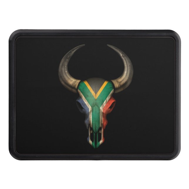 Cubierta Para Remolque Cráneo surafricano de Bull de la bandera (Anverso)