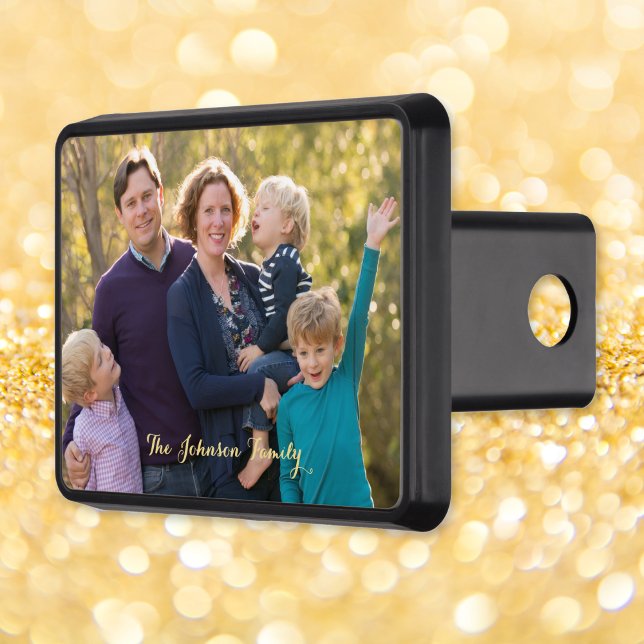 Cubierta Para Remolque Crear un remolque de texto para fotos propio Perso (Create Your Own Custom Photo Text Camper Trailer Hitch Cover)