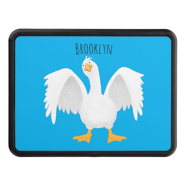 Cubierta Para Remolque Curioso ilustracion de personalizado ganso domésti (Anverso)