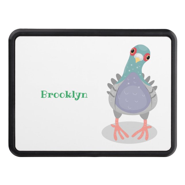 Cubierta Para Remolque Curioso ilustracion personalizado de palomas (Anverso)