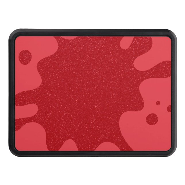 Cubierta Para Remolque Customizable Tomato Red Splash Trailer Hitch Cover (Anverso)