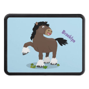 Cubierta Para Remolque Cute Clydesdale personalizado de caballo ilustraci