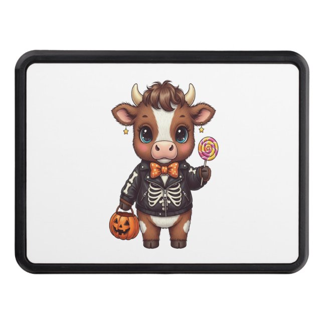 Cubierta Para Remolque Cute gracioso Halloween Highland Cow (Anverso)