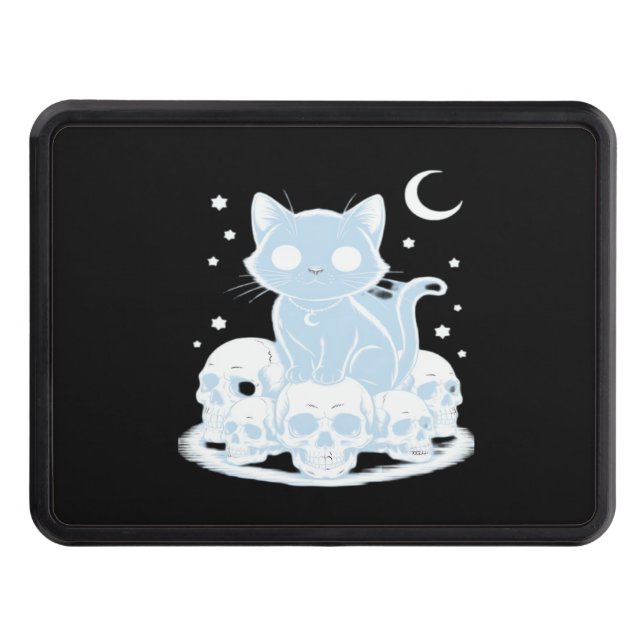 Cubierta Para Remolque Cute Halloween Kitten Cat Estética Gótica Essenti (Anverso)