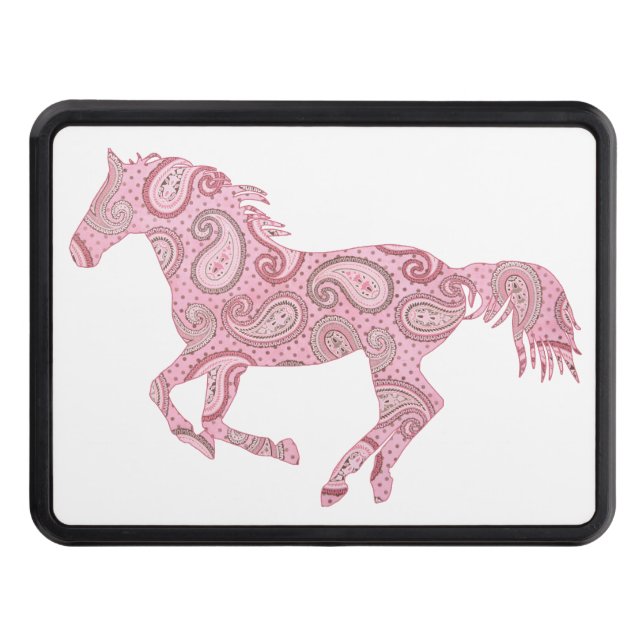 Cubierta Para Remolque Cute Pink Paisley Horse (Anverso)