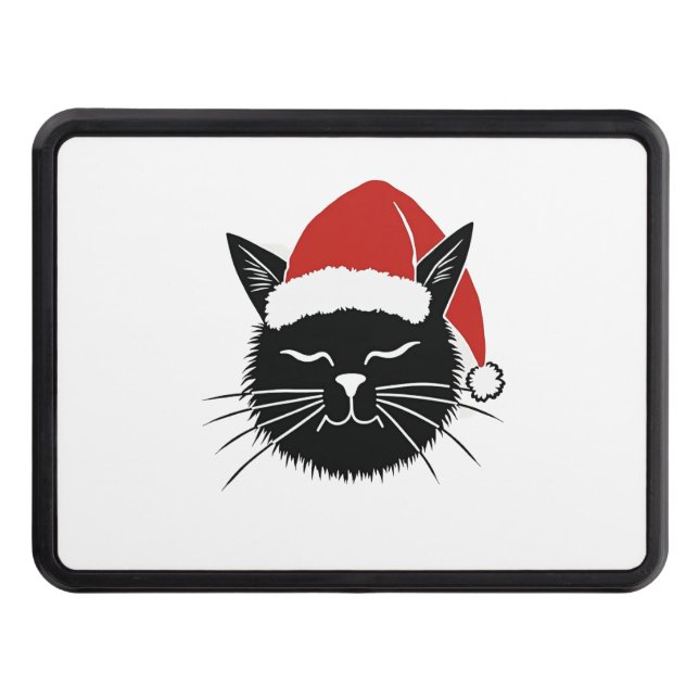 Cubierta Para Remolque Cute Santa Cat Lover Christmas Men Women Kids T-Sh (Anverso)