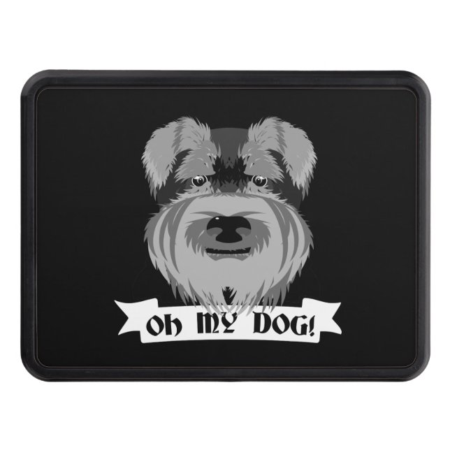 Cubierta Para Remolque Cute Schnauzer Oh My Dog (Anverso)