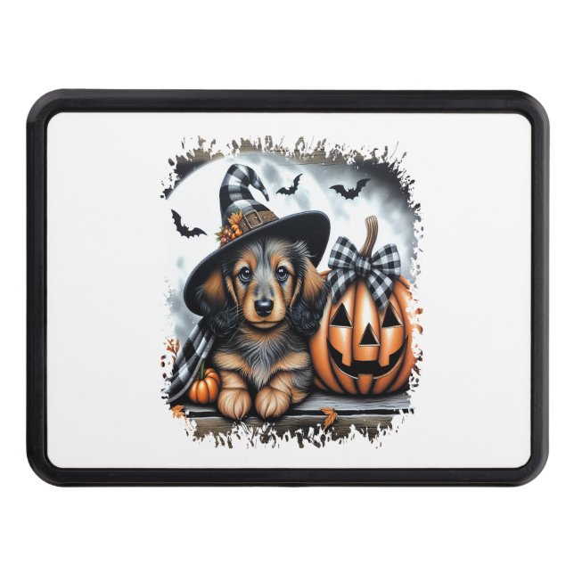 Cubierta Para Remolque Dachshund Dog Halloween (Anverso)