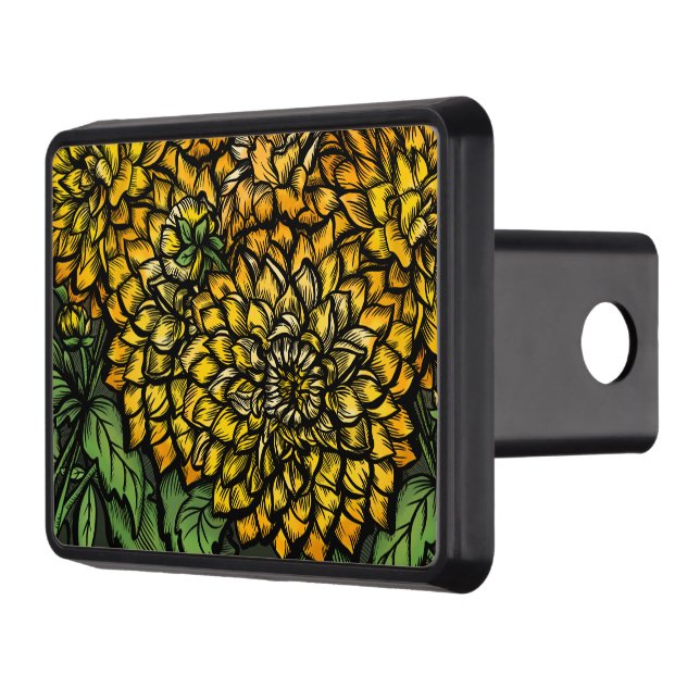 Cubierta Para Remolque Dahlias amarillas (Izquierda)