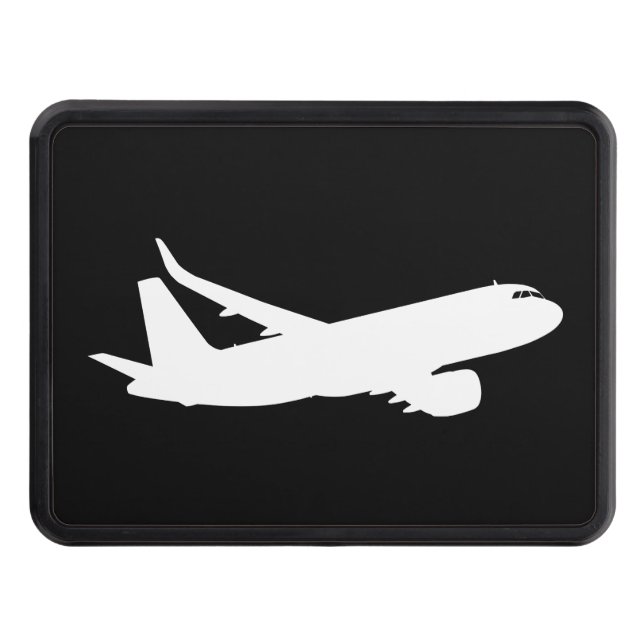 Cubierta Para Remolque Decoración blanca del vuelo de la silueta del (Anverso)