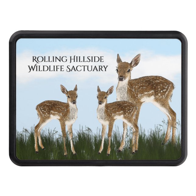 Cubierta Para Remolque Deer salvaje personalizado (Anverso)