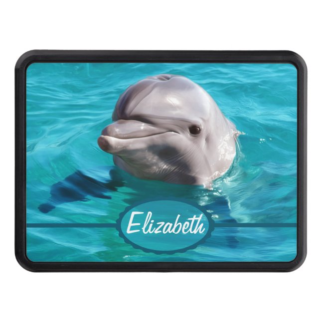 Cubierta Para Remolque Delfín en foto del agua azul (Anverso)