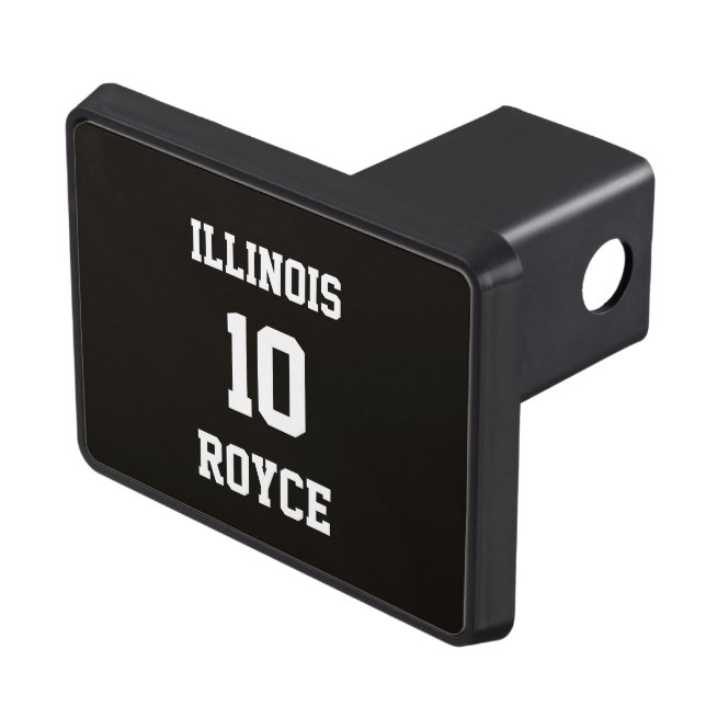 Cubierta Para Remolque Deportes Jersey Personalizable Smoky Black (Parte superior derecha)