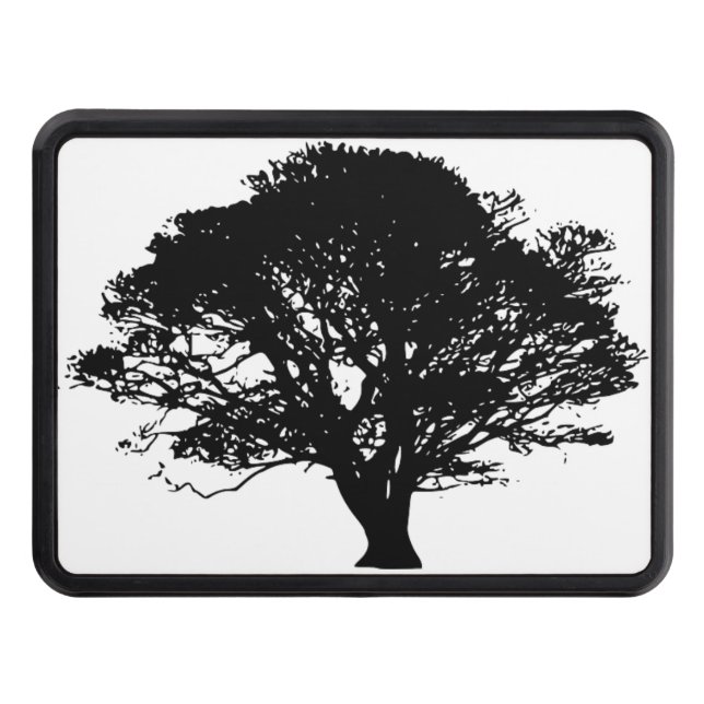 Cubierta Para Remolque Dibujo Bella Artes de silueta de roble negro gótic (Anverso)