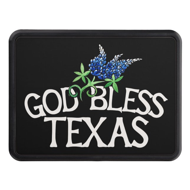 Cubierta Para Remolque Dios bendiga el arte de Texas Bluebonnet "Texas Bl (Anverso)