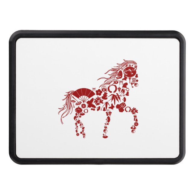 Cubierta Para Remolque Diseño de caballos con elementos (Anverso)