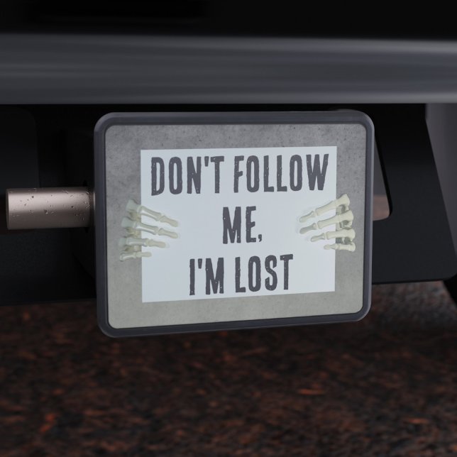 Cubierta Para Remolque Divertido no me siga Estoy perdiendo la cobertura  (If you often get lost whilst driving, this is the hitch cover just for you)