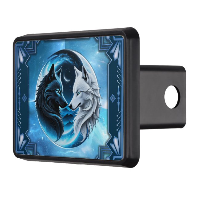Cubierta Para Remolque Dos majestuosas cabezas de lobo (Izquierda)