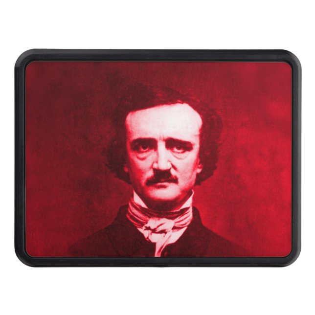 Cubierta Para Remolque Edgar Allan Poe en rojo (Anverso)