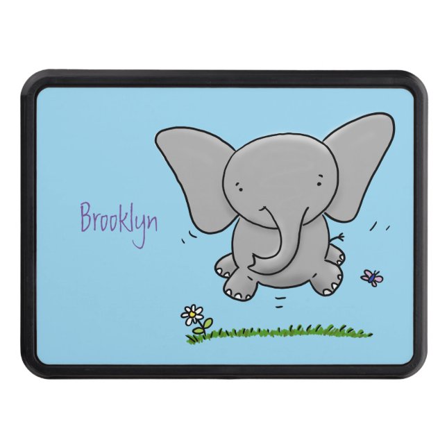 Cubierta Para Remolque El adorable y adorable ilustracion de elefantes be (Anverso)