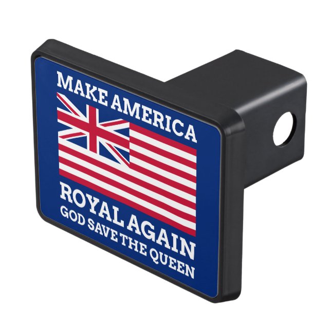 Cubierta Para Remolque El azul rojo divertido vuelve a hacer bandera real (Parte superior derecha)