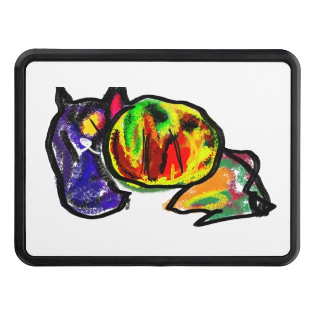 Cubierta Para Remolque El gato negro espera el otoño (Anverso)