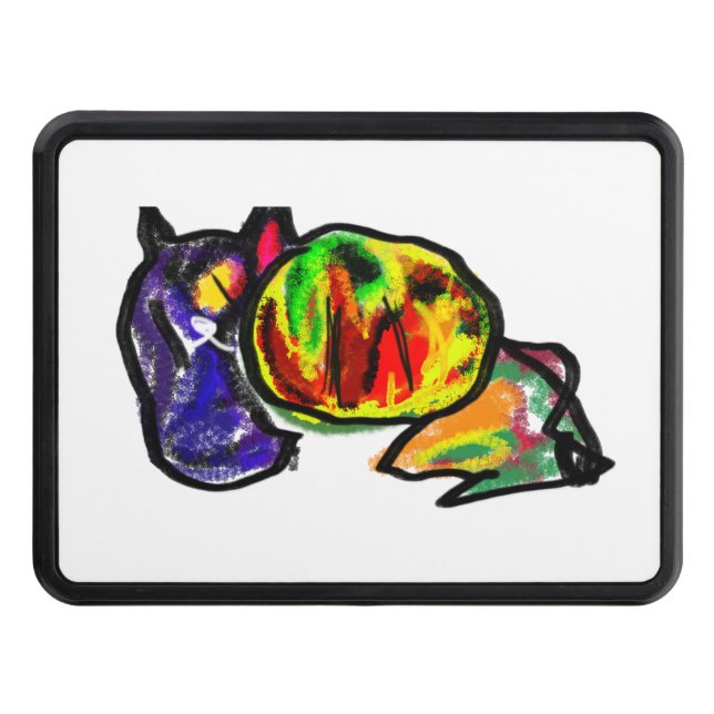 Cubierta Para Remolque El gato negro espera el otoño (Anverso)