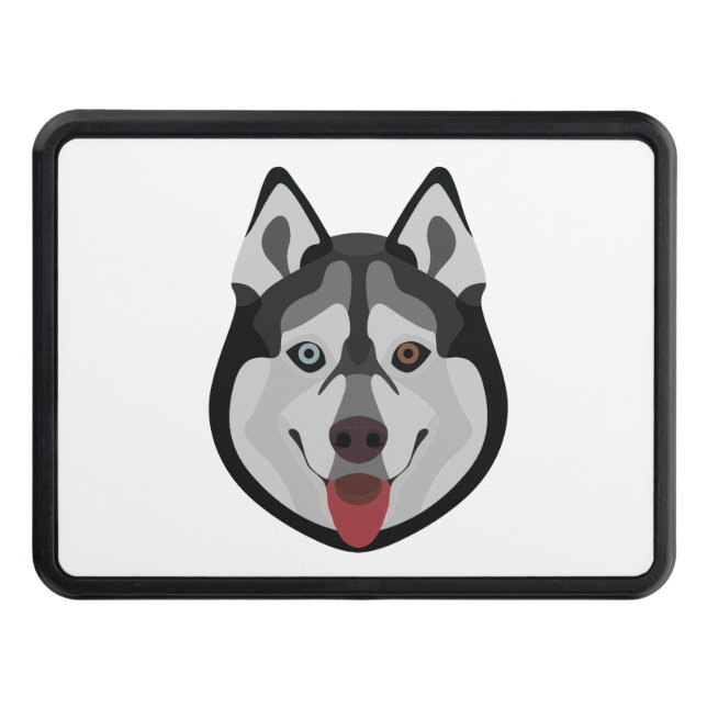 Cubierta Para Remolque El ilustracion persigue el husky siberiano de la (Anverso)