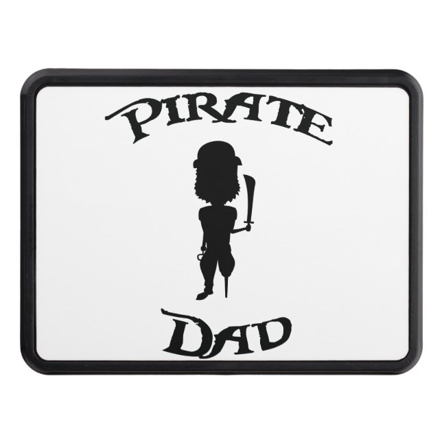 Cubierta Para Remolque El Personalizado gracioso Silhouette Pirate Dad (Anverso)