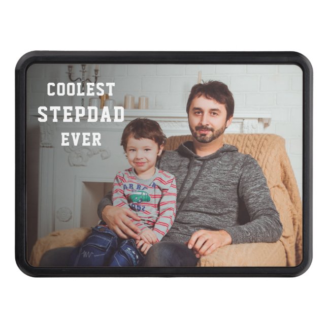 Cubierta Para Remolque El Stepdad más Coolest Personalizado Foto Papá (Anverso)