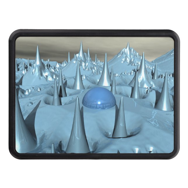 Cubierta Para Remolque El terreno alienígena Blue Spikes (Anverso)