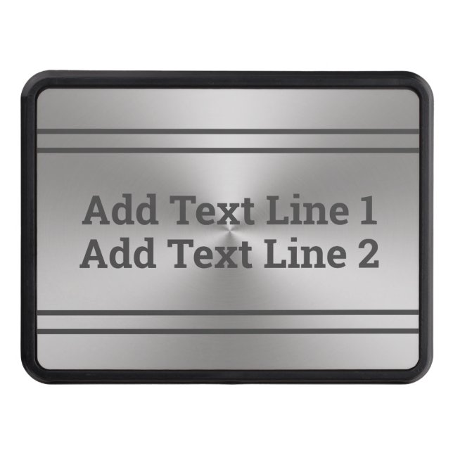 Cubierta Para Remolque El texto aquí está embellecido Metalizado (Anverso)