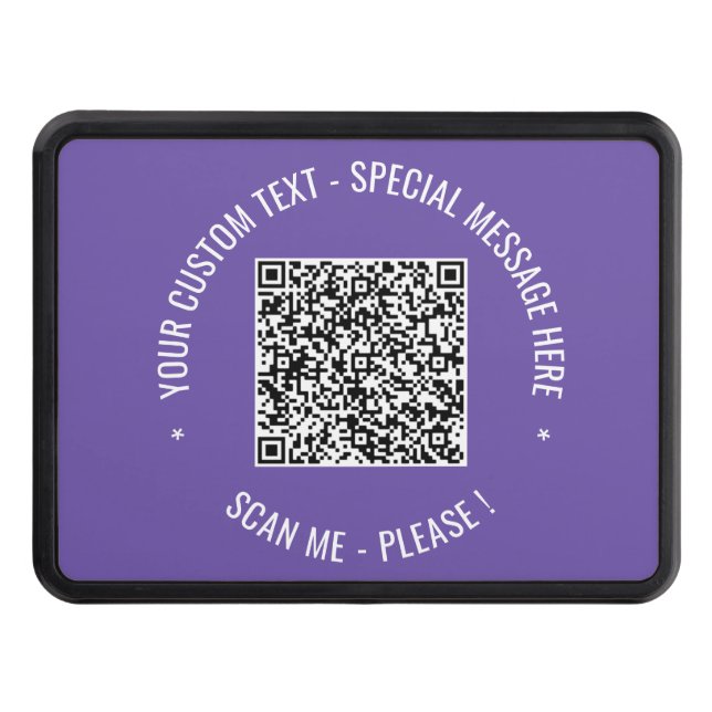 Cubierta Para Remolque El texto del Personalizado de código QR y la cubie (Anverso)