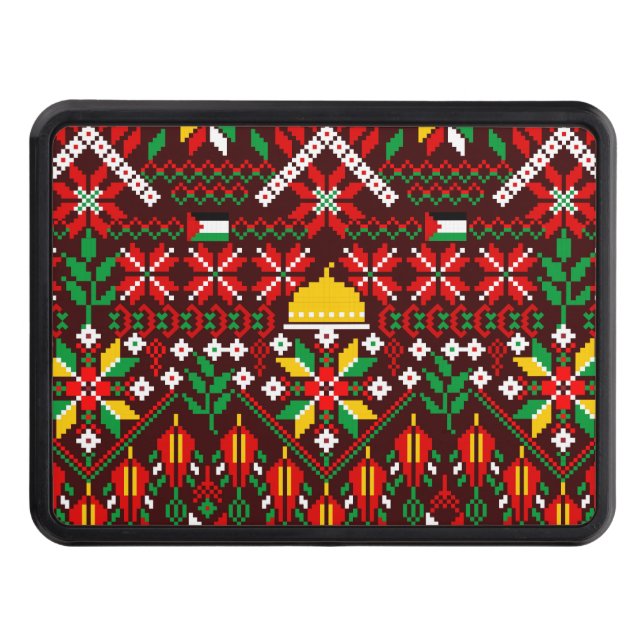 Cubierta Para Remolque Embrodería tradicional de Palestina Tatreez (Anverso)