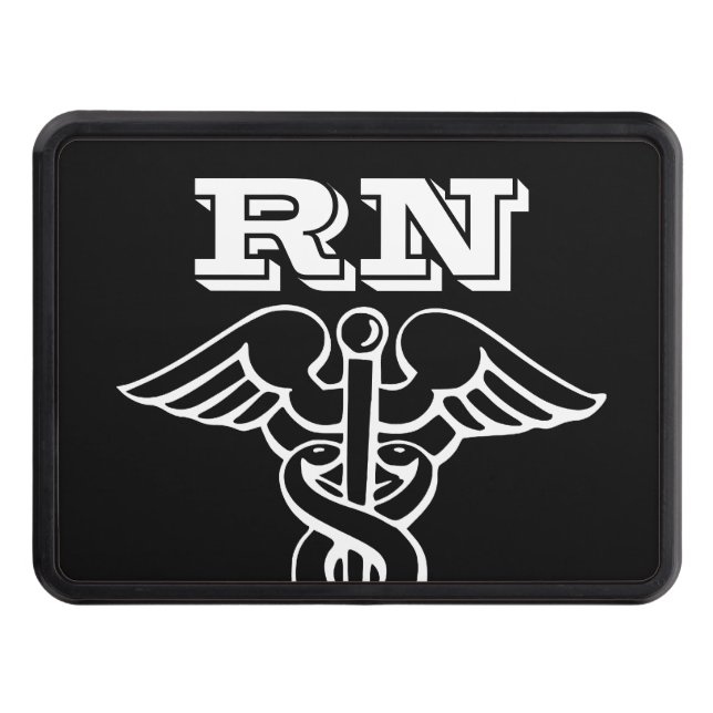 Cubierta Para Remolque Enfermera certificada RN medicina caduceus logo ca (Anverso)