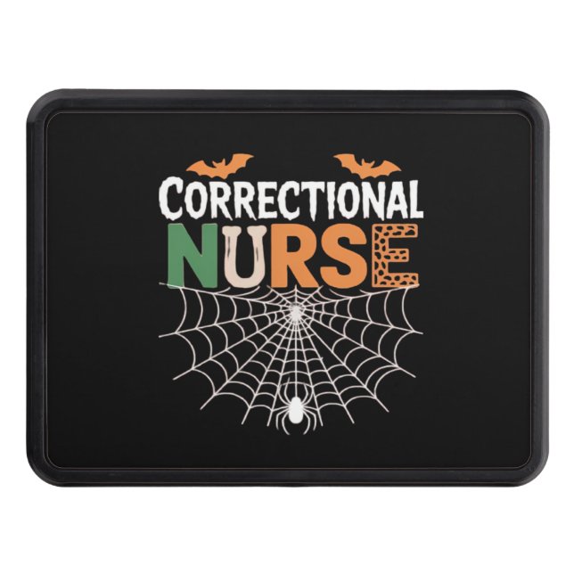 Cubierta Para Remolque Enfermera correccional Halloween Calabaza clásica  (Anverso)