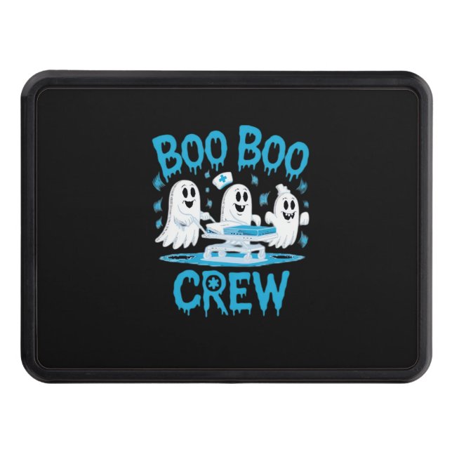 Cubierta Para Remolque Enfermera paramédica fantasma de Boo Boo Halloween (Anverso)