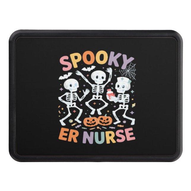 Cubierta Para Remolque Enfermería de enfermeras Cute Halloween Spooky Ess (Anverso)