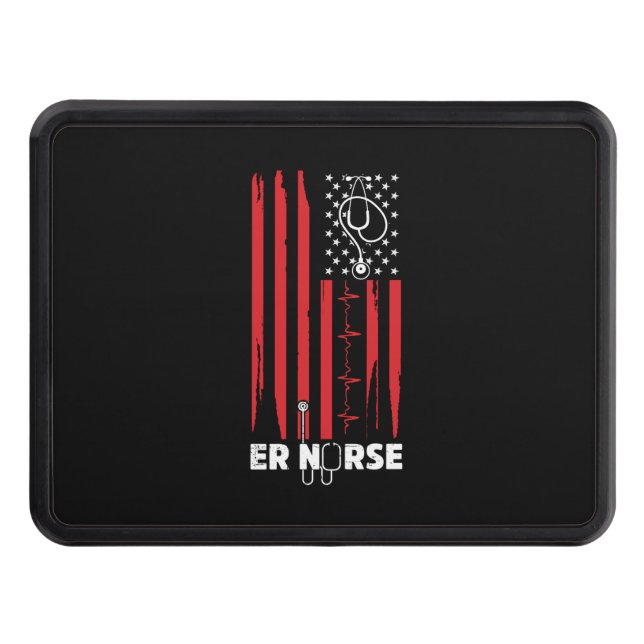 Cubierta Para Remolque Enfermero de Bandera Americana (Anverso)