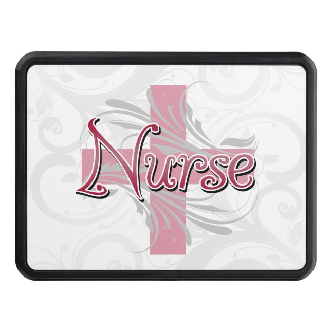 Cubierta Para Remolque Enfermero de Cruz Rosa/Swirl (Anverso)