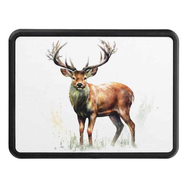 Cubierta Para Remolque Enorme ciervo rayado (Anverso)