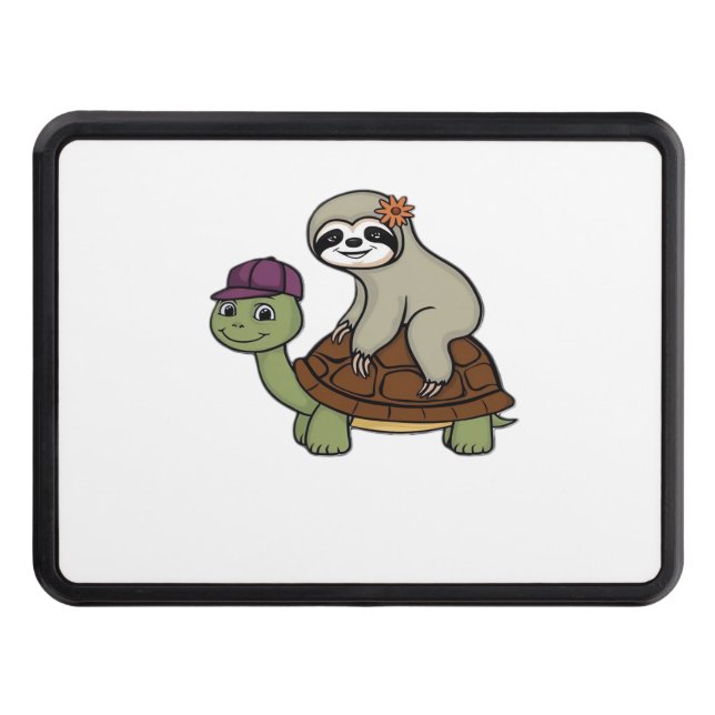 Cubierta Para Remolque Eslogan montando una tortuga clásica camiseta (Anverso)