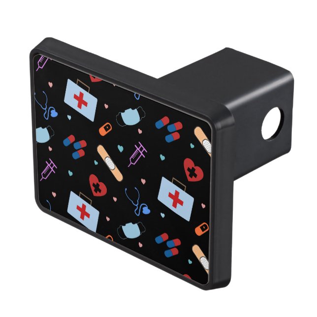 Cubierta Para Remolque Estudiante de Enfermería de Enfermeras RN | Patrón (Parte superior derecha)