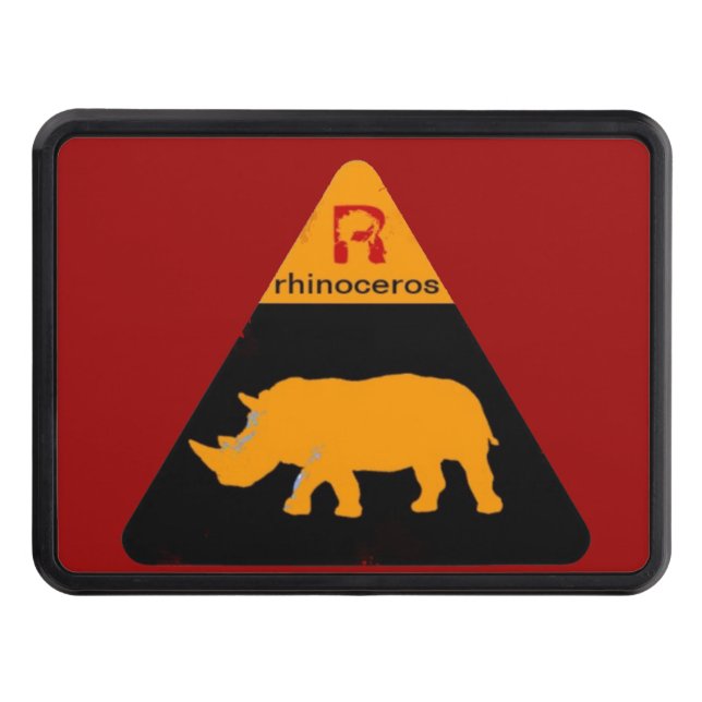 Cubierta Para Remolque etiqueta de rinocerontes (Anverso)