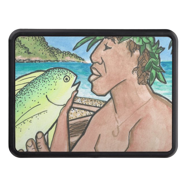 Cubierta Para Remolque Exitoso pescador hawaiano (Anverso)