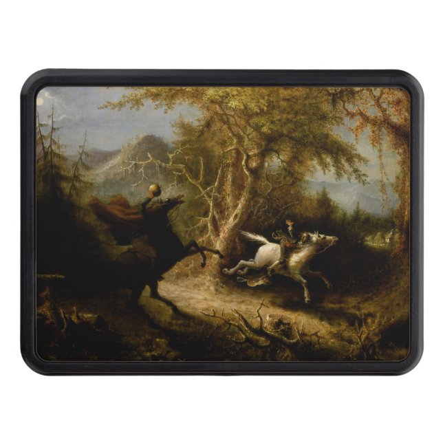 Cubierta Para Remolque Fantasma de Halloween, un jinete sin cabeza (Anverso)