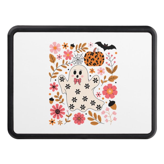 Cubierta Para Remolque Fantasma y flor de calabaza cutáneo (Anverso)